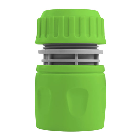 Female Hose Connector for 1/2" Hose, Green/Gray
