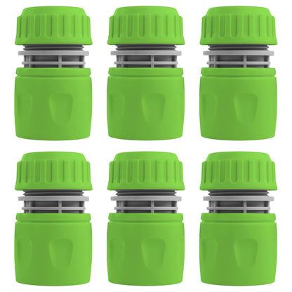 Female Hose Connector for 1/2" Hose, Green/Gray