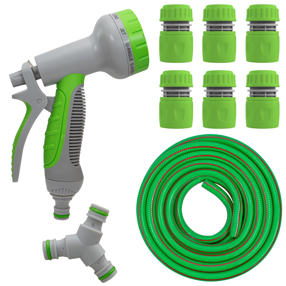 Green Dog Shower Kit – 5m Hose & 3-Way Splitter
