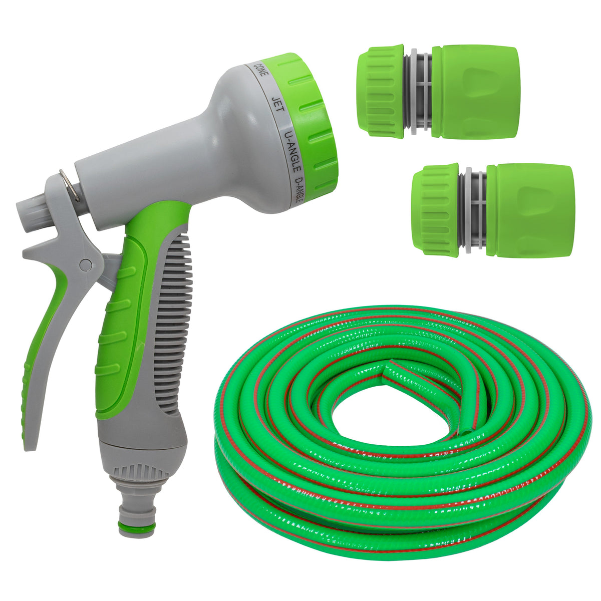 Green Dog Shower Kit – 5m Hose & 8-Pattern Spray Gun