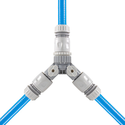 Dog Shower Mix Hot/Cold Water with Valves (Blue)