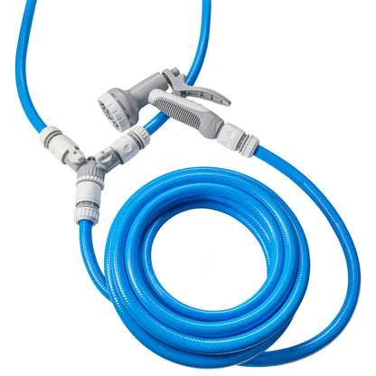 Dog Shower Mix Hot/Cold Water with Valves (Blue)