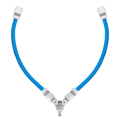 Dog Shower Mix Hot/Cold Water with Valves (Blue)