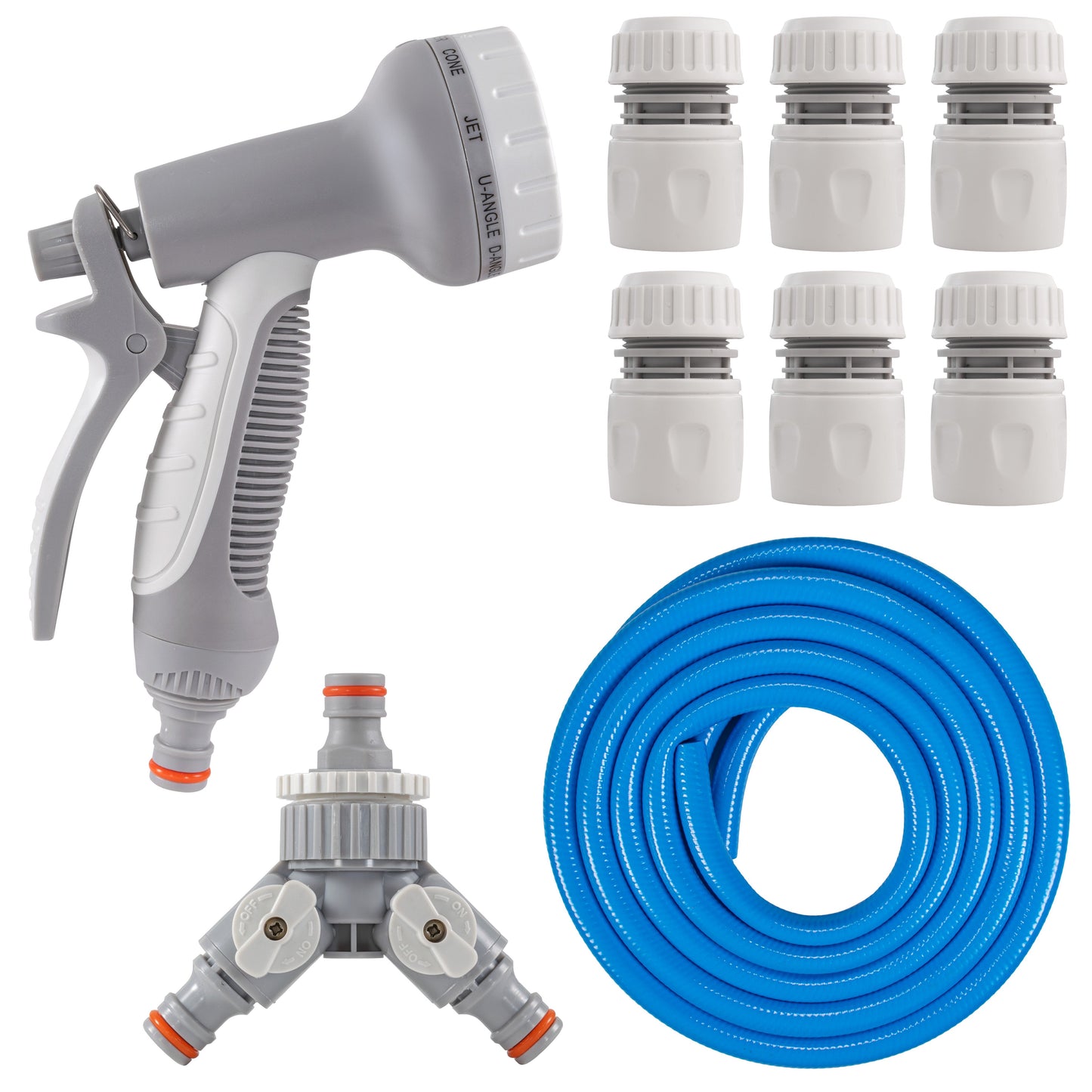 Dog Shower Mix Hot/Cold Water with Valves (Blue)