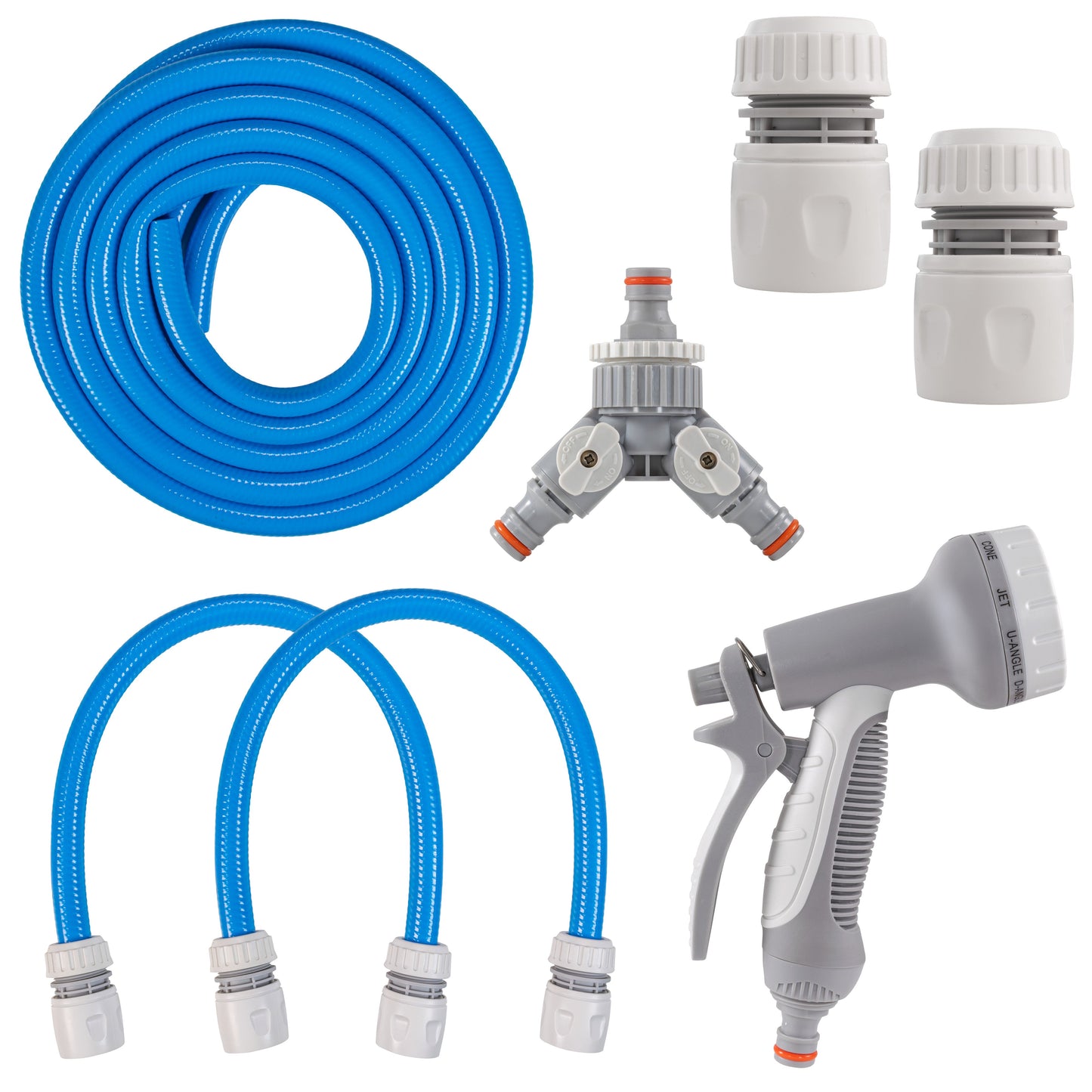 Dog Shower Mix Hot/Cold Water with Valves (Blue)