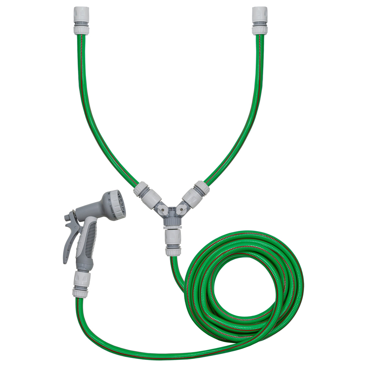 Green Dog Shower Kit – 5m Hose & Valved Mixer; product design shown.
