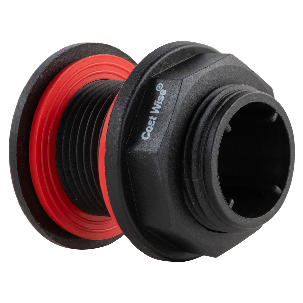 ¾″ BSP Male Bulkhead Drain Connector with Nut & Washers