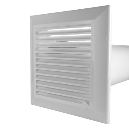 100mm Through-Wall Vent Kit – Duo Smart, Brown Outer Hood