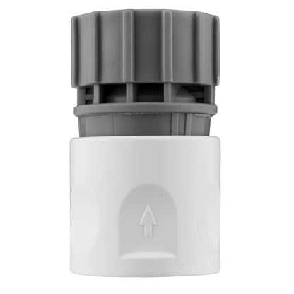 IBC S60X6 Cap & Inline Valve – Grey/White Female Quick Socket