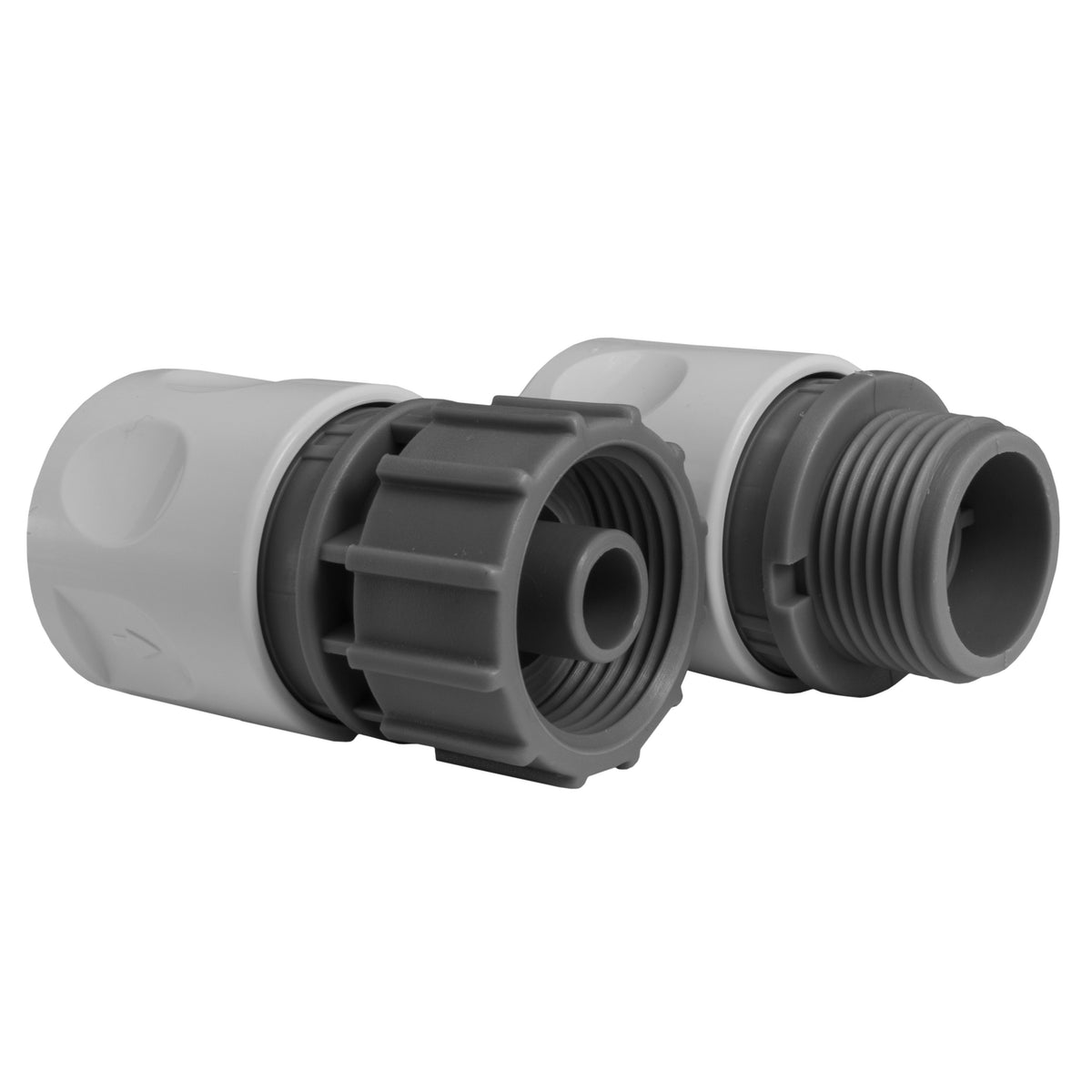 ¾″ BSP Threaded Female Quick-Connector Pair – White Line