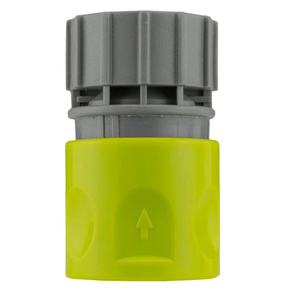 ¾″ BSP Threaded Female Quick-Connector Pair – Lime