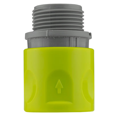¾″ BSP Threaded Female Quick-Connector Pair – Lime