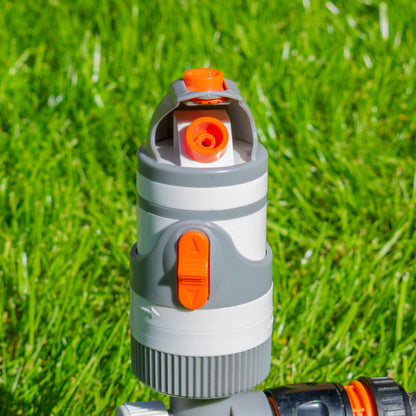 2-Pattern Gear Drive Sprinkler (White/Grey)