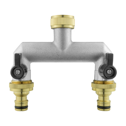20mm MDPE Wall Kit – Double Tap & Three Snap-On Outlets