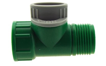 ¾″ BSP Male-to-Female Inline Water Valve – Green/Grey