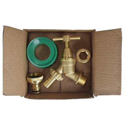 Brass Bib Garden Tap Kit – ½″ / ¾″ BSP Inlet