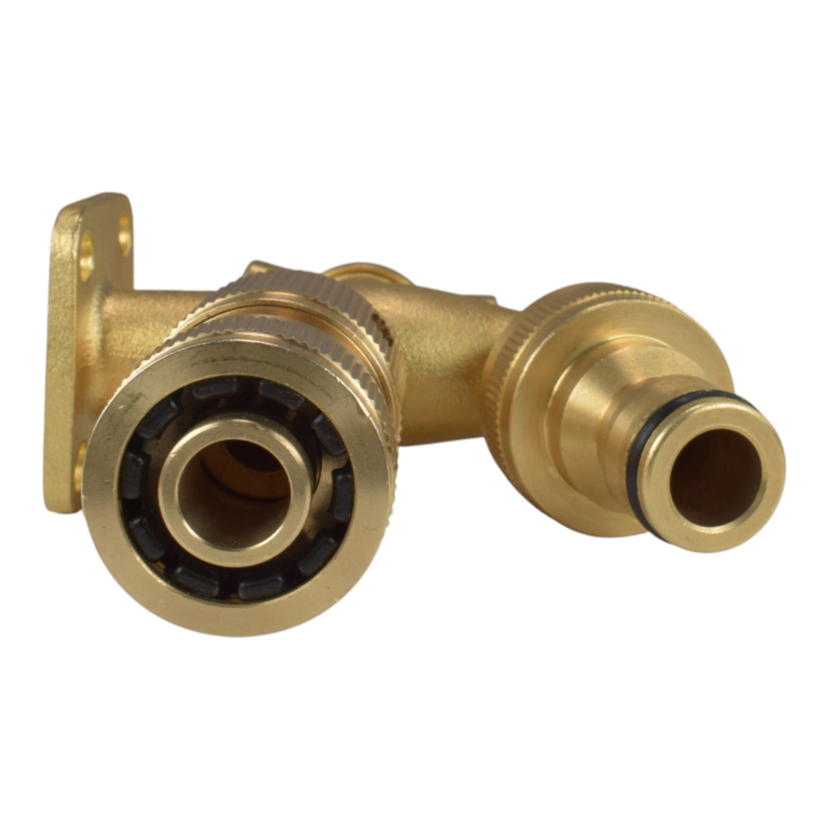 Brass Mounting-Plate Tap with Quick-Connect Inlet & Outlet Kit