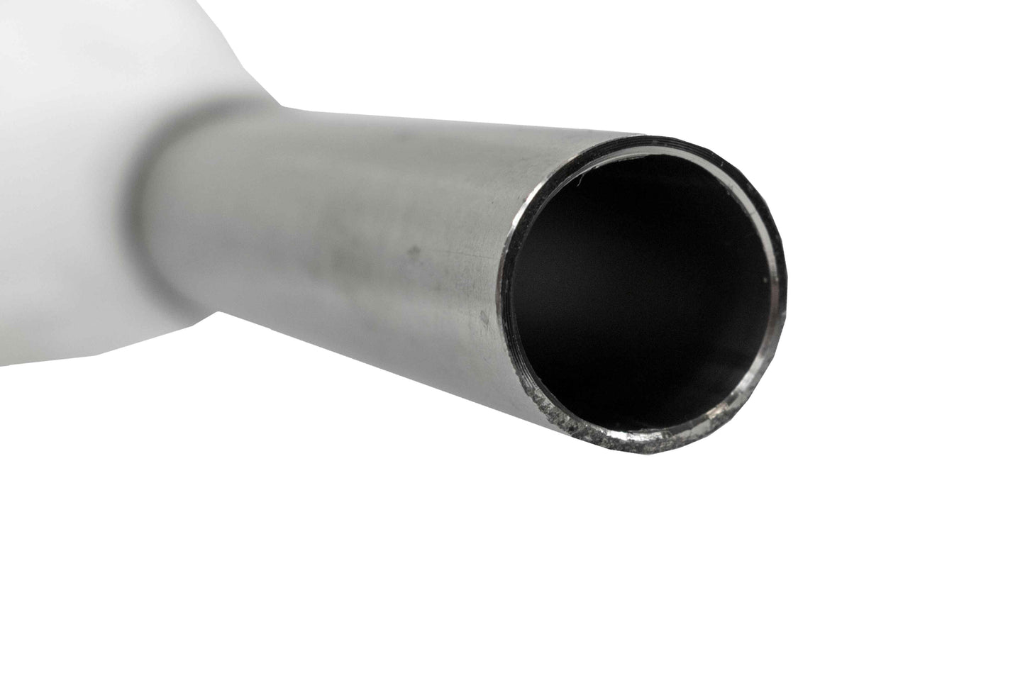 Fuel Nozzle Gun 3/4" Barb Inlet - Metal Outlet (White)