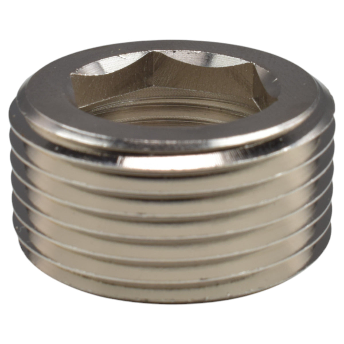 Nickel-Plated Brass Reducing Bush – 1″ Male to ¾″ Female BSP