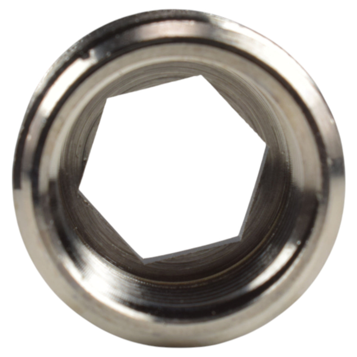 Nickel-Plated Brass Reducing Bush – ¾″ Male to ½″ Female BSP
