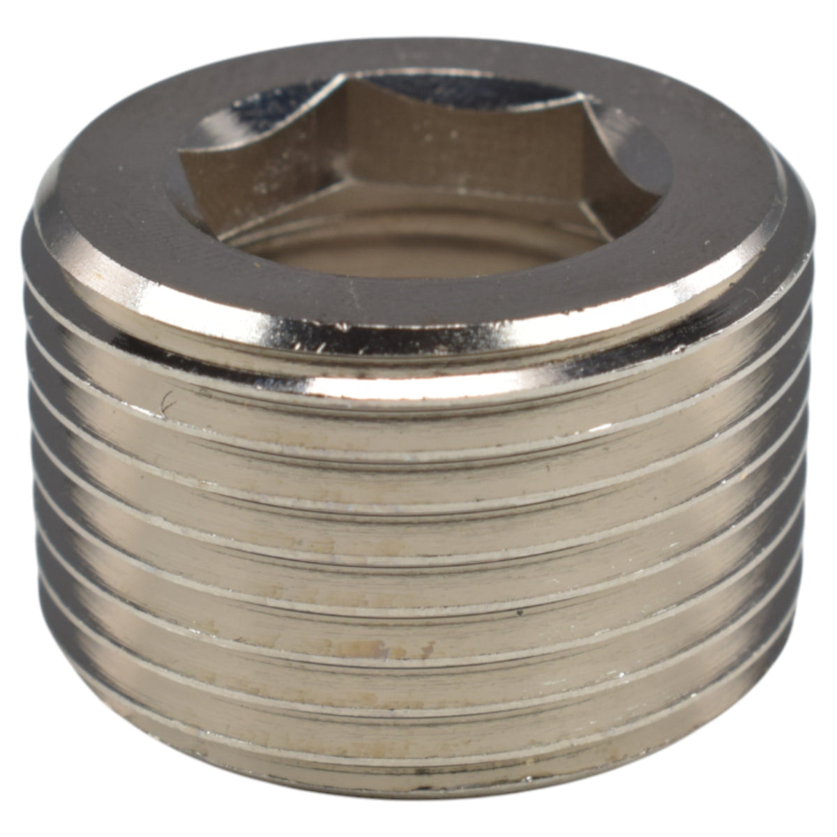 Nickel-Plated Brass Reducing Bush – ¾″ Male to ½″ Female BSP