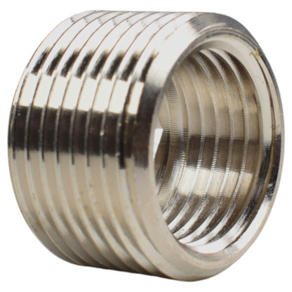 Nickel-Plated Brass Reducing Bush – ¾″ Male to ½″ Female BSP