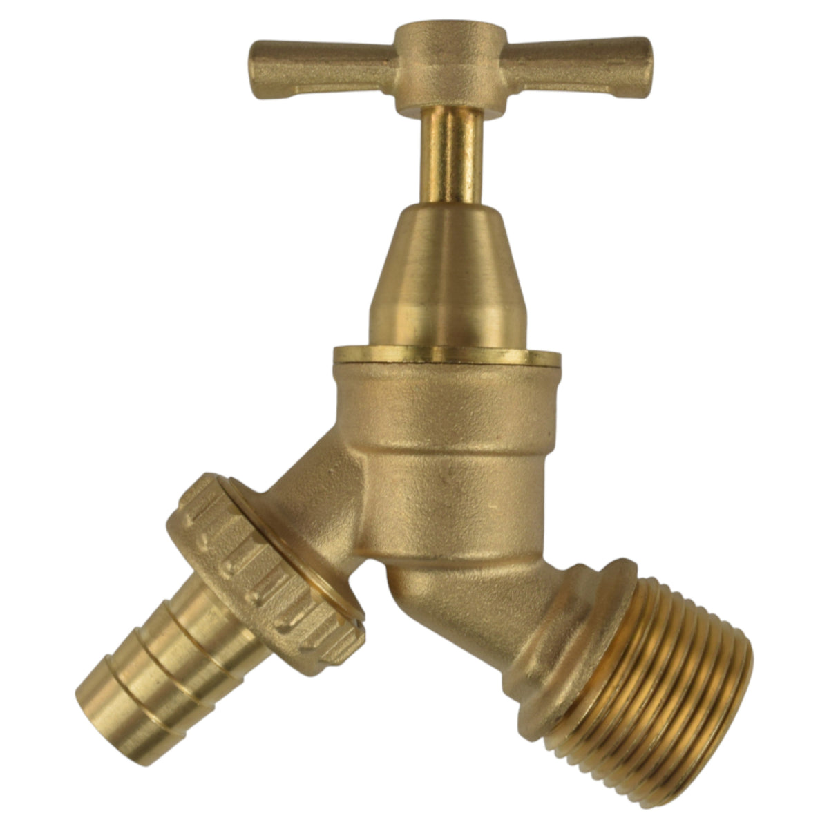 Brass Bib Garden Tap Kit – ½″ / ¾″ BSP Inlet