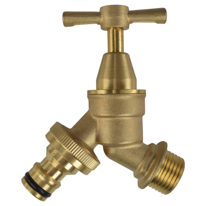 Brass Bib Garden Tap Kit – ½″ / ¾″ BSP Inlet