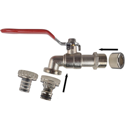 Zinc Lever Garden Tap Kit – ½″ / ¾″ BSP Inlet