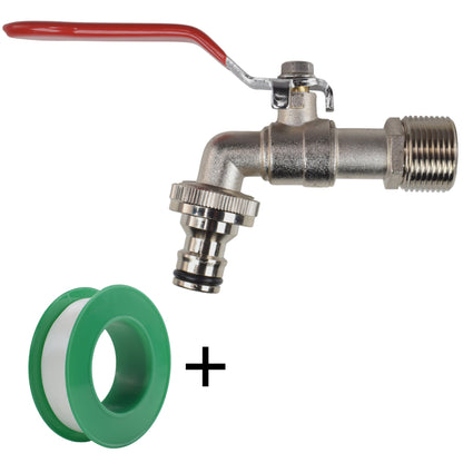 Zinc Lever Garden Tap Kit – ½″ / ¾″ BSP Inlet