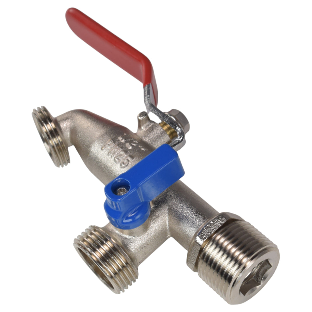 Double-Lever Metal Garden Tap Kit – ½″ / ¾″ BSP Inlet