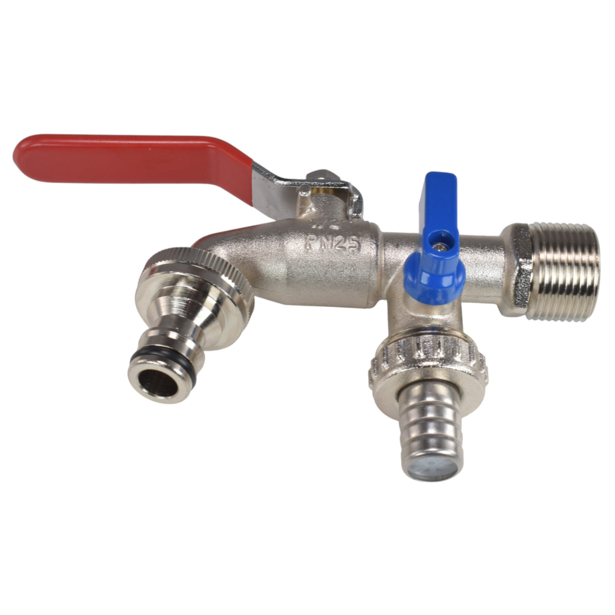 Double-Lever Metal Garden Tap Kit – ½″ / ¾″ BSP Inlet