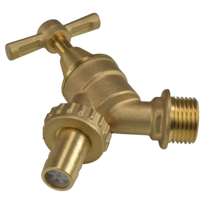 Brass Bib Garden Tap Kit – ½″ / ¾″ BSP Inlet