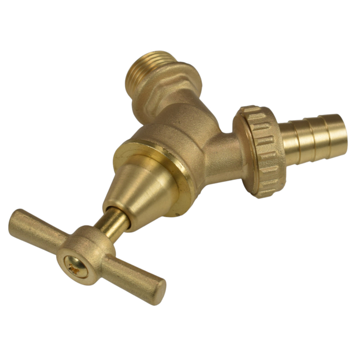 Brass Bib Garden Tap Kit – ½″ / ¾″ BSP Inlet