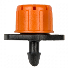 Adjustable 360° Micro Sprinkler – 4mm Barb, Orange