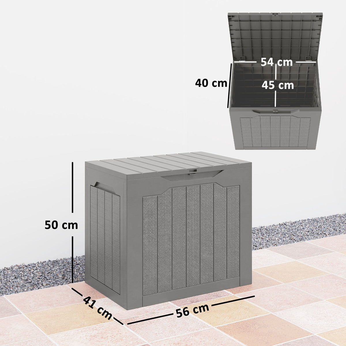 93L Plastic Garden Outdoor Storage Box