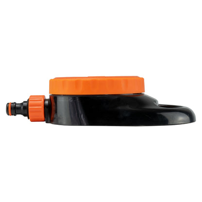 Bradas Eco Line 8-Pattern Static Sprinkler – Black & Orange