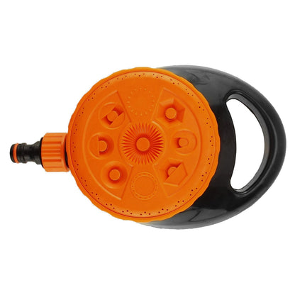 Bradas Eco Line 8-Pattern Static Sprinkler – Black & Orange