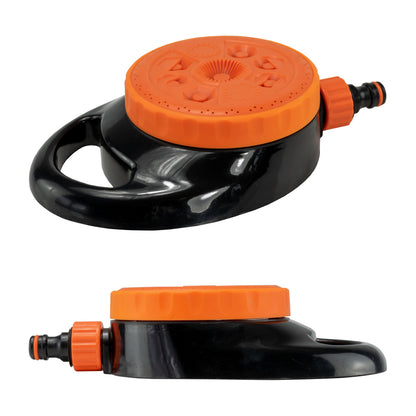 Bradas Eco Line 8-Pattern Static Sprinkler – Black & Orange
