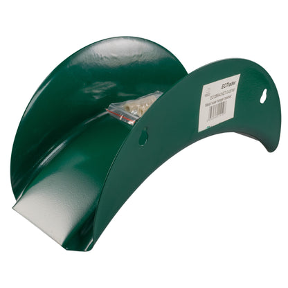 Green Wall-Mounted Metal Garden Hose Hanger with Fixings