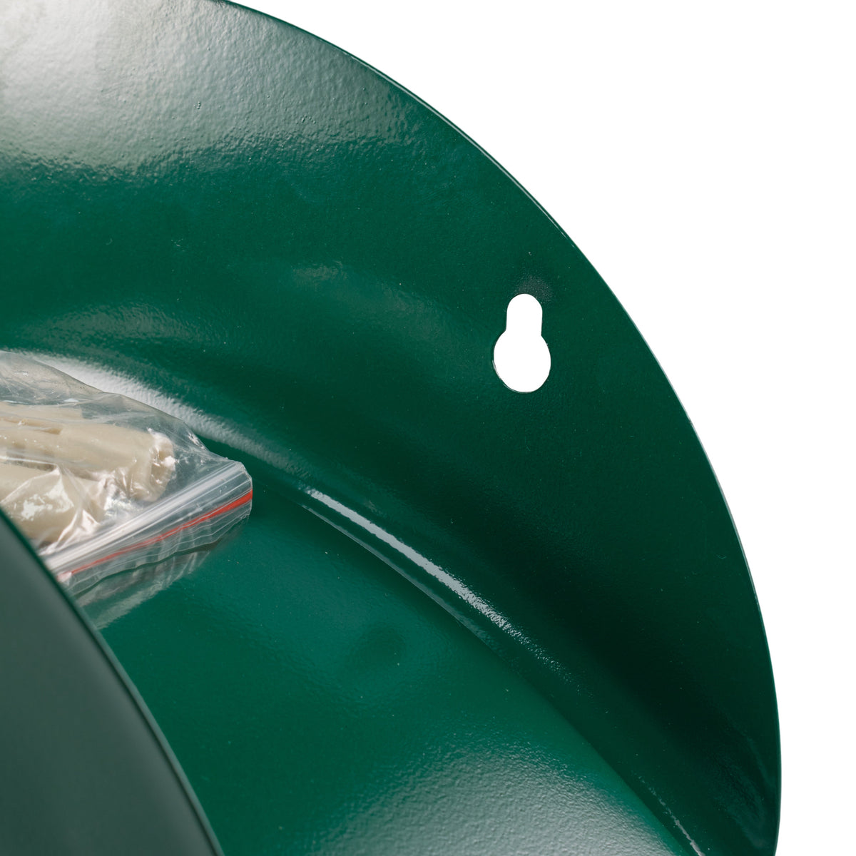 Green Wall-Mounted Metal Garden Hose Hanger with Fixings
