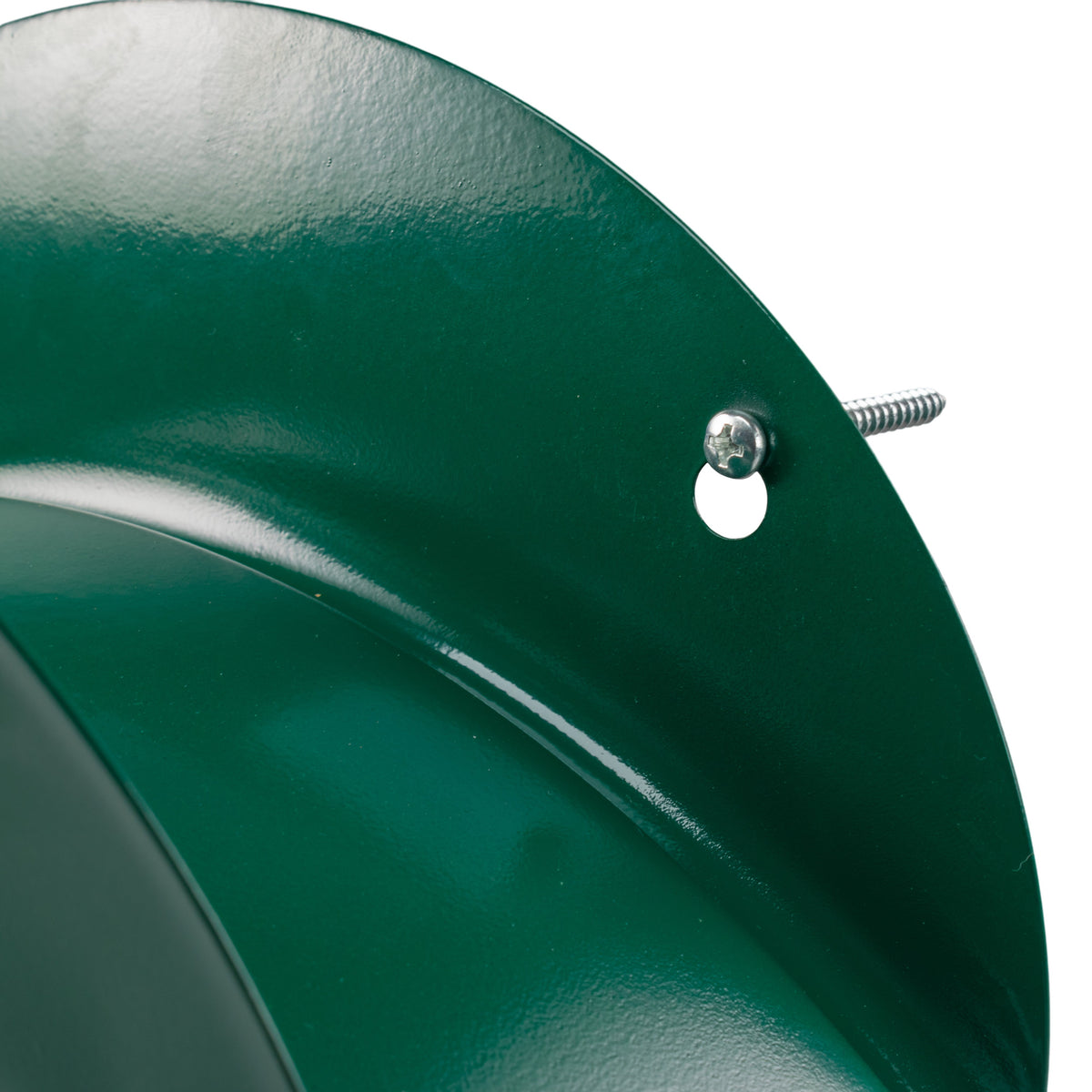 Green Wall-Mounted Metal Garden Hose Hanger with Fixings