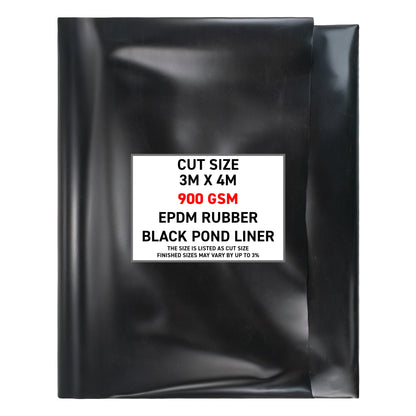 900gsm Rubber Pond Liner EPDM 3m x 4m