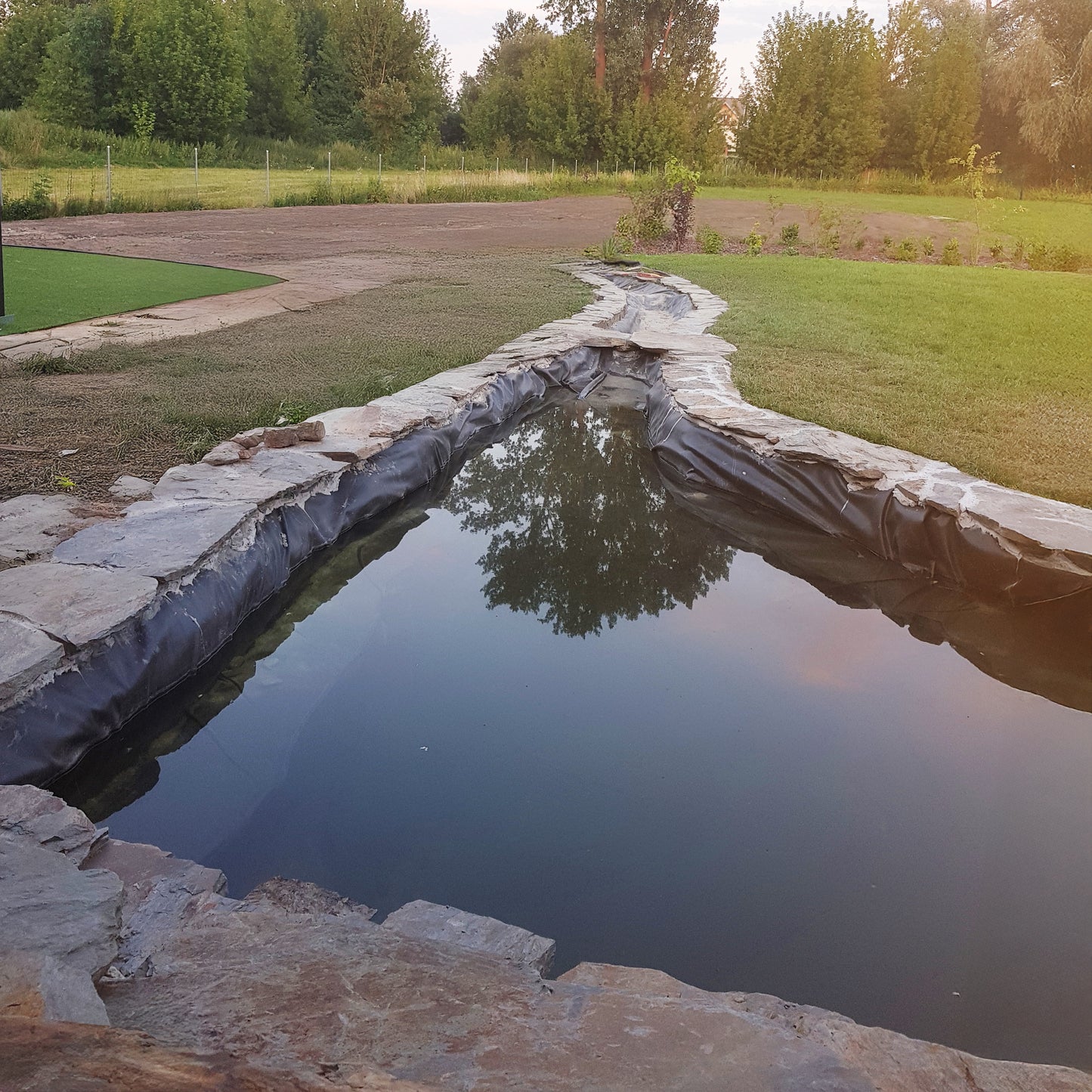900gsm Rubber EPDM Black Garden Pond Liner
