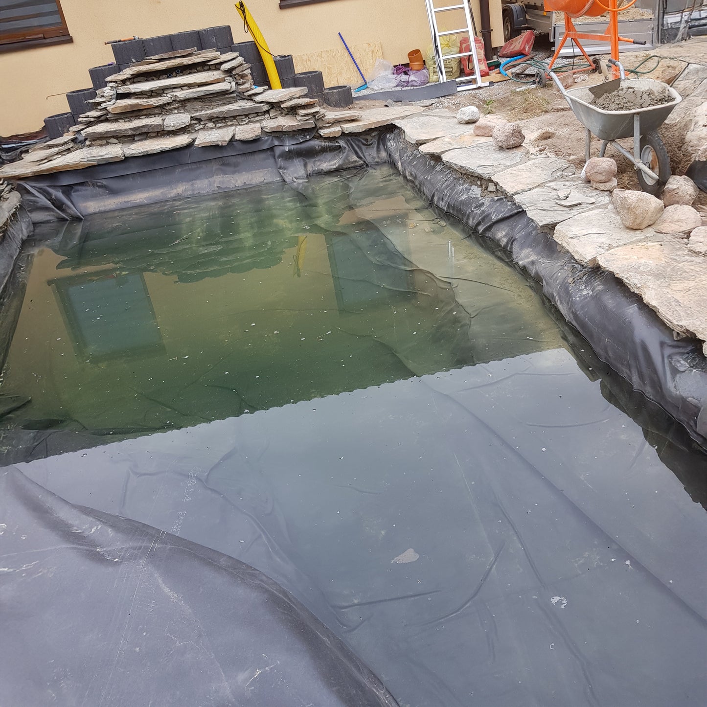 900gsm Rubber EPDM Black Garden Pond Liner