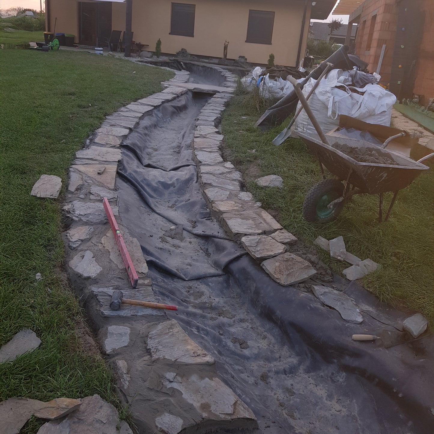 900gsm Rubber EPDM Black Garden Pond Liner