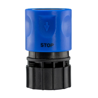 25mm MDPE Wall Kit – Black Valve & Blue Female Coupling