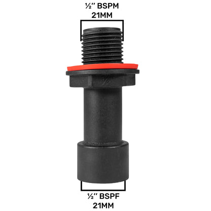½″ BSP Male/Female Water Butt Extension – 50mm