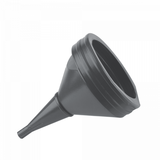 21cm Straight Fuel Funnel with Mesh Filter – Black