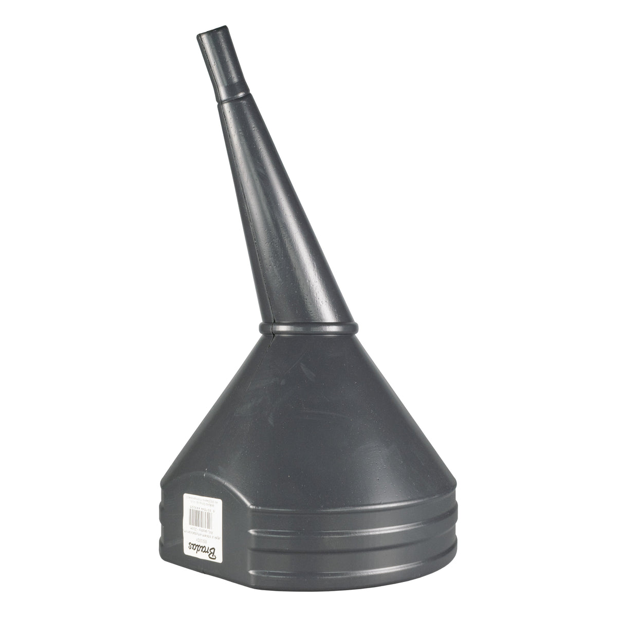21cm Angled Fuel Funnel with Mesh Filter – Black